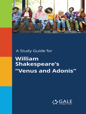 cover image of A Study Guide for William Shakespeare's "Venus and Adonis"